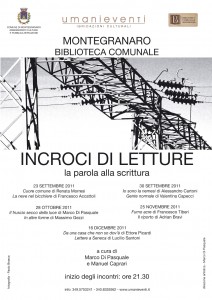 INCROCI DI LETTURE - LA PAROLA ALLA SCRITTURA